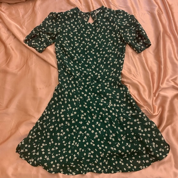 Reformation Gracie Ruched Sleeve Dress 0 - Picture 2 of 7